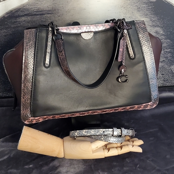 Coach Dreamer 36 in Colorblock With Snakeskin Detail - Picture 2 of 16